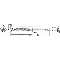 Brake Hose Pipe BORG & BECK BBH8032 OE Ref 58732-1J000 BORG & BECK