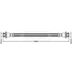 Brake Hose Pipe BORG & BECK BBH8046 OE Ref 46214-1KA0B