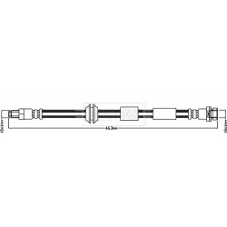 Brake Hose Pipe BORG & BECK BBH8053 OE Ref 8V412078AA