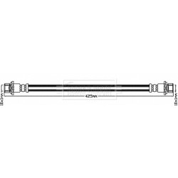 Brake Hose Pipe BORG & BECK BBH8061 OE Ref 90947-T2058