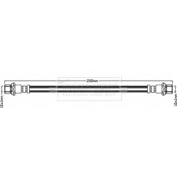 Brake Hose Pipe BORG & BECK BBH8065 OE Ref 9094702F95