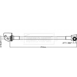 Brake Hose Pipe BORG & BECK BBH8073 OE Ref 52128514-AE BORG & BECK