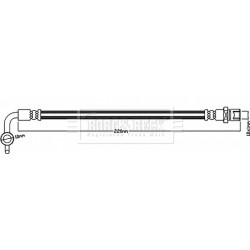 Brake Hose Pipe BORG & BECK BBH8088 OE Ref 26541-AG030