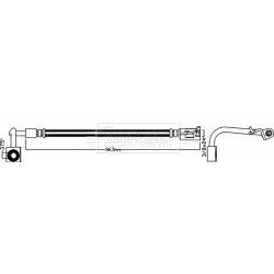 Brake Hose Pipe BORG & BECK BBH8092 OE Ref 52089256-AC BORG & BECK