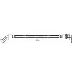Brake Hose Pipe BORG & BECK BBH8093 OE Ref 9094702F72 BORG & BECK