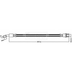 Brake Hose Pipe BORG & BECK BBH8094 OE Ref 9094702F71 BORG & BECK