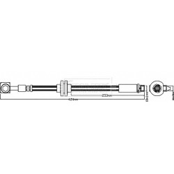 Brake Hose Pipe BORG & BECK BBH8110 OE Ref 13399770 BORG & BECK