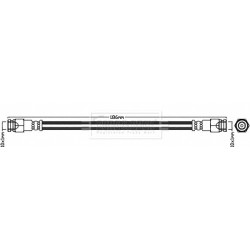 Brake Hose Pipe BORG & BECK BBH8115 OE Ref 9S512282CA