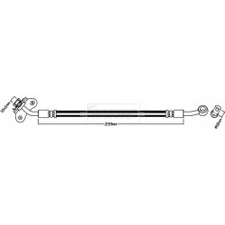 Brake Hose Pipe BORG & BECK BBH8139 OE Ref 58737-4D-000