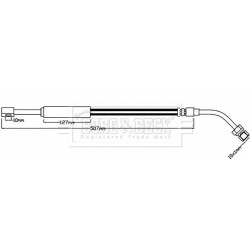 Brake Hose Pipe BORG & BECK BBH8141 OE Ref 46210-9X200