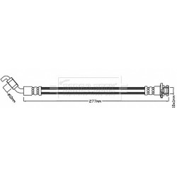 Brake Hose Pipe BORG & BECK BBH8144 OE Ref 46211-CA010 BORG & BECK