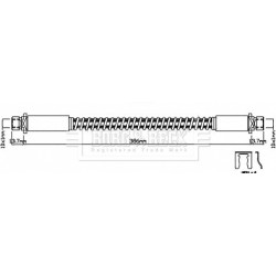 Brake Hose Pipe BORG & BECK BBH8152 OE Ref ANR1765