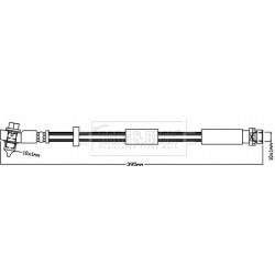 Brake Hose Pipe BORG & BECK BBH8183 OE Ref C2S4684