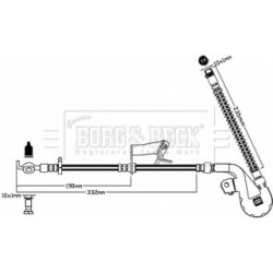Brake Hose Pipe BORG & BECK BBH8190 OE Ref 4806.K4