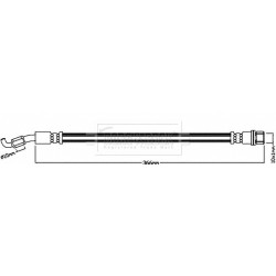Brake Hose Pipe BORG & BECK BBH8262 OE Ref 9094702F67 BORG & BECK