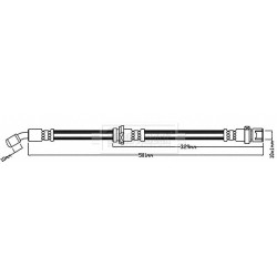 Brake Hose Pipe BORG & BECK BBH8264 OE Ref 26541-FE080 BORG & BECK