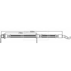 Brake Hose Pipe BORG & BECK BBH8271 OE Ref 90947-02971 BORG & BECK