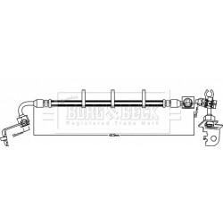 Brake Hose Pipe BORG & BECK BBH8278 OE Ref XR855615