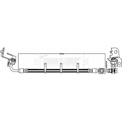 Brake Hose Pipe BORG & BECK BBH8279 OE Ref XR855611 BORG & BECK