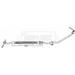 Brake Hose Pipe BORG & BECK BBH8291 OE Ref 587482K500