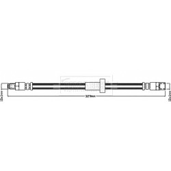 Brake Hose Pipe BORG & BECK BBH8297 OE Ref 3077891-9