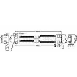 Brake Hose Pipe BORG & BECK BBH8304 OE Ref 1823095 BORG & BECK