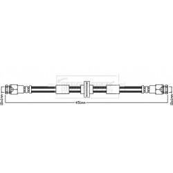 Brake Hose Pipe BORG & BECK BBH8318 OE Ref 50512998 BORG & BECK