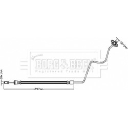 Brake Hose Pipe BORG & BECK BBH8320 OE Ref 4888.GT