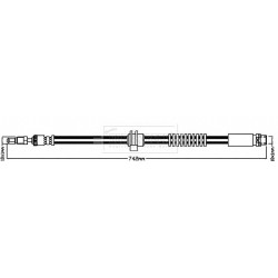 Brake Hose Pipe BORG & BECK BBH8322 OE Ref 34 30 6 787 512 BORG & BECK