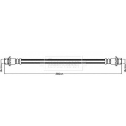 Brake Hose Pipe BORG & BECK BBH8337 OE Ref 90947-W2036