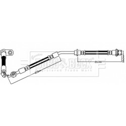 Brake Hose Pipe BORG & BECK BBH8341 OE Ref 90947-W2035