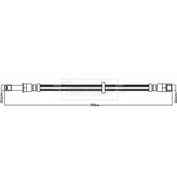 Brake Hose Pipe BORG & BECK BBH8343 OE Ref 30714822