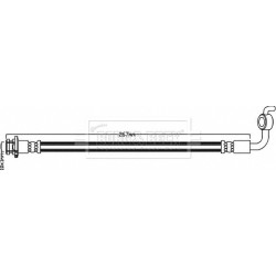 Brake Hose Pipe BORG & BECK BBH8348 OE Ref 46211-1BA5A BORG & BECK