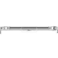 Brake Hose Pipe BORG & BECK BBH8353 OE Ref 1488316 BORG & BECK