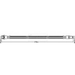 Brake Hose Pipe BORG & BECK BBH8367 OE Ref 1817708