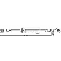 Brake Hose Pipe BORG & BECK BBH8368 OE Ref 13399644 BORG & BECK