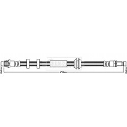 Brake Hose Pipe BORG & BECK BBH8374 OE Ref 31305080