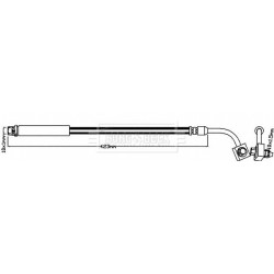 Brake Hose Pipe BORG & BECK BBH8375 OE Ref 95083148