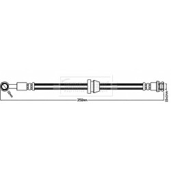 Brake Hose Pipe BORG & BECK BBH8385 OE Ref 95183361