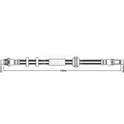 Brake Hose Pipe BORG & BECK BBH8401 OE Ref 31305079