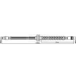 Brake Hose Pipe BORG & BECK BBH8420 OE Ref 82 00 708 615