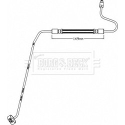 Brake Hose Pipe BORG & BECK BBH8446 OE Ref 4888.70