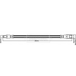 Brake Hose Pipe BORG & BECK BBH8448 OE Ref 504196818 BORG & BECK