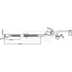 Brake Hose Pipe BORG & BECK BBH8452 OE Ref 52008391 BORG & BECK