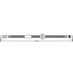 Brake Hose Pipe BORG & BECK BBH8456 OE Ref 4421929 BORG & BECK