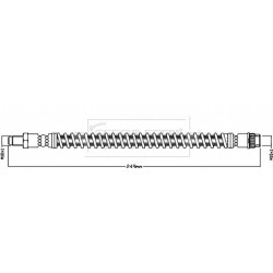 Brake Hose Pipe BORG & BECK BBH8480 OE Ref 4621300QAC