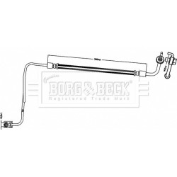 Brake Hose Pipe BORG & BECK BBH8494 OE Ref 9807139580