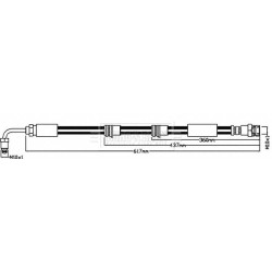 Brake Hose Pipe BORG & BECK BBH8495 OE Ref 8J0 611 701 F BORG & BECK