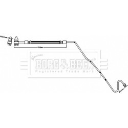 Brake Hose Pipe BORG & BECK BBH8504 OE Ref 6R0 611 764 B