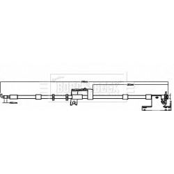 Brake Hose Pipe BORG & BECK BBH8508 OE Ref 2008709